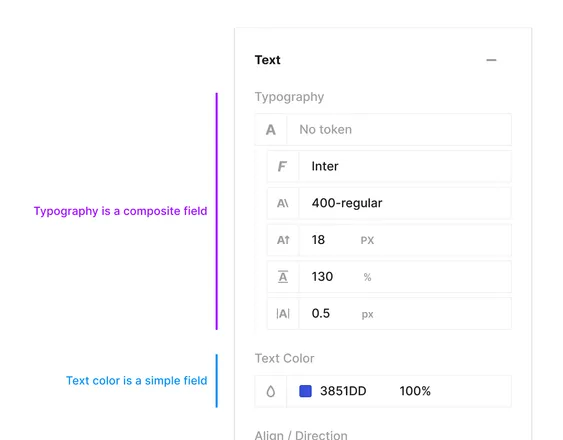 Simple Input Fields in the Dynamic Design Panel