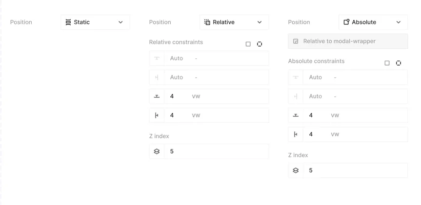 Position types